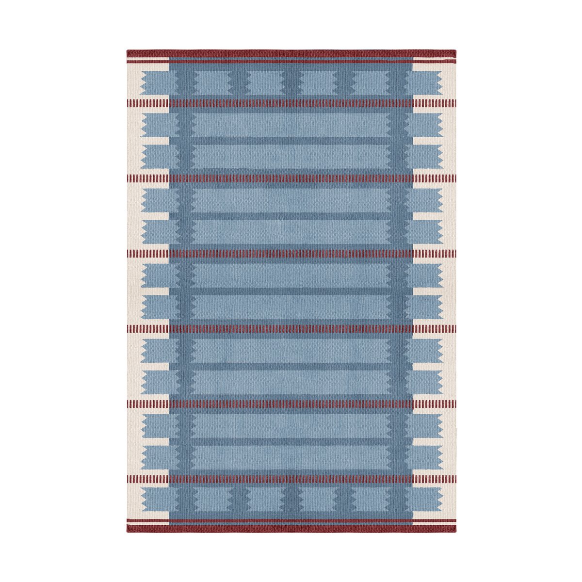 Layered Röllakan Iris ullmatta 180x270 cm Petrol | Skandinavisk Design | Lugg- & Ryamattor | Blå