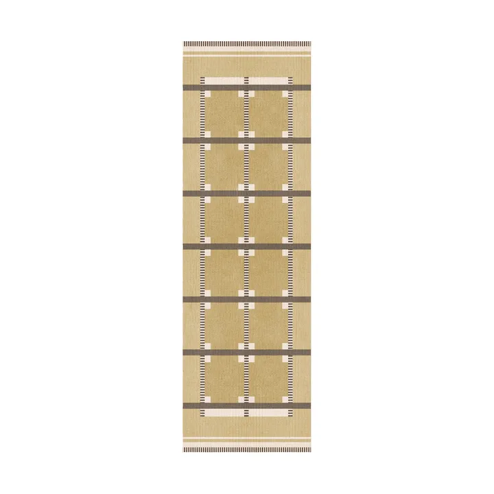 Röllakan Ruth gångmatta - Harvest yellow, 80x300 cm - Layered