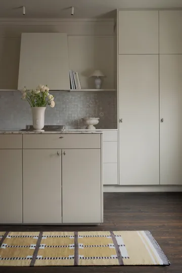 Röllakan Ruth gångmatta - Harvest yellow, 80x300 cm - Layered