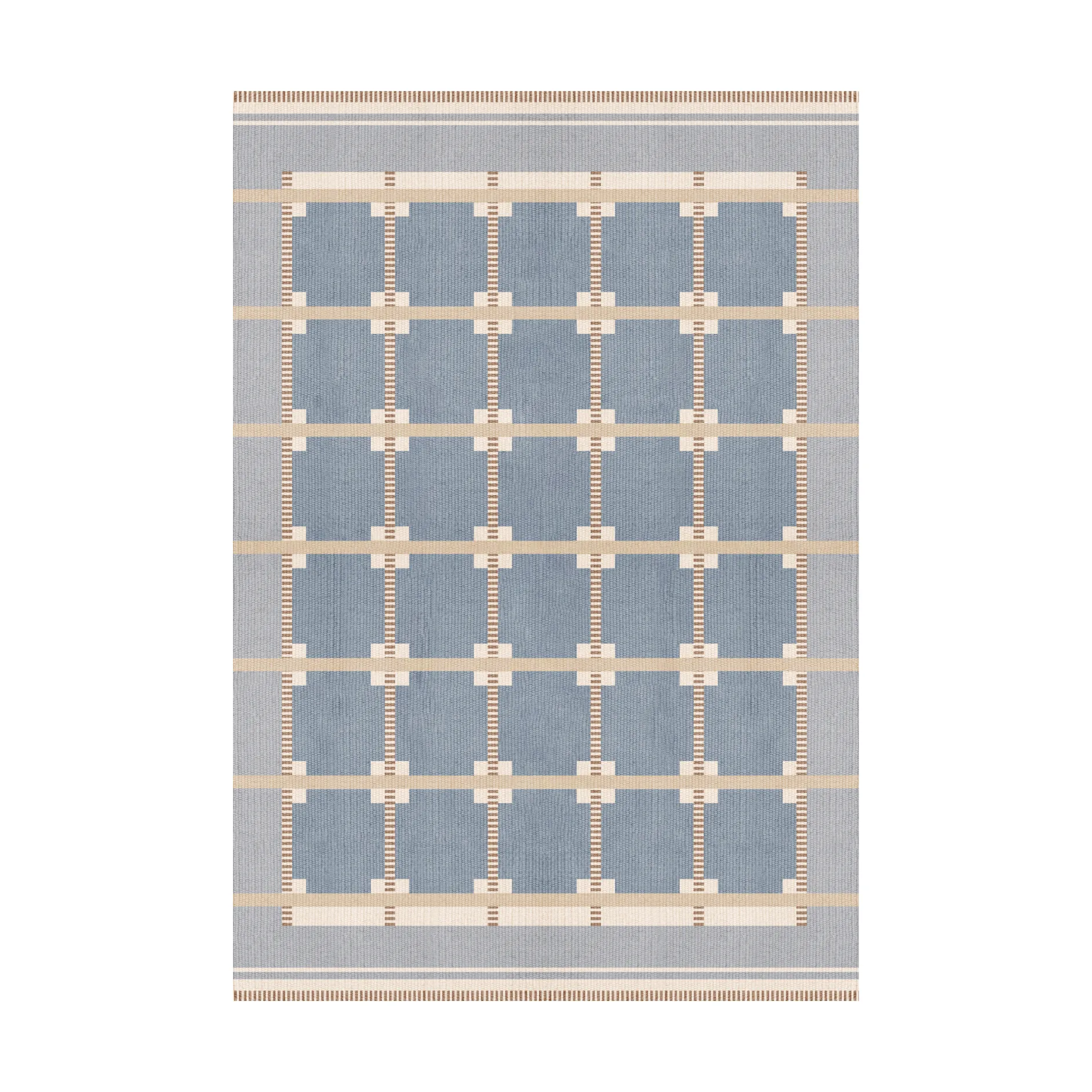 Röllakan Ruth ullmatta, Summer sky, 140x200 cm Layered