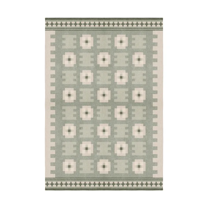 Röllakan Selma ullmatta - Sage, 180x270 cm - Layered