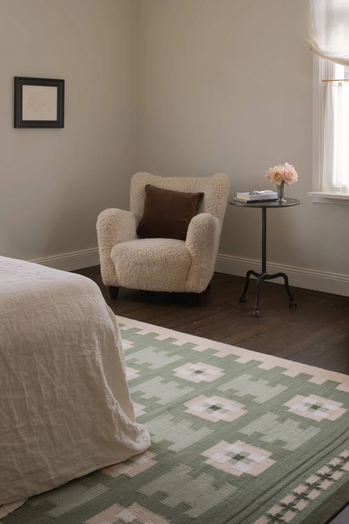 Röllakan Selma ullmatta, Sage, 200x300 cm Layered