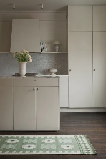 Röllakan Selma ullmatta - Sage, 80x300 cm - Layered