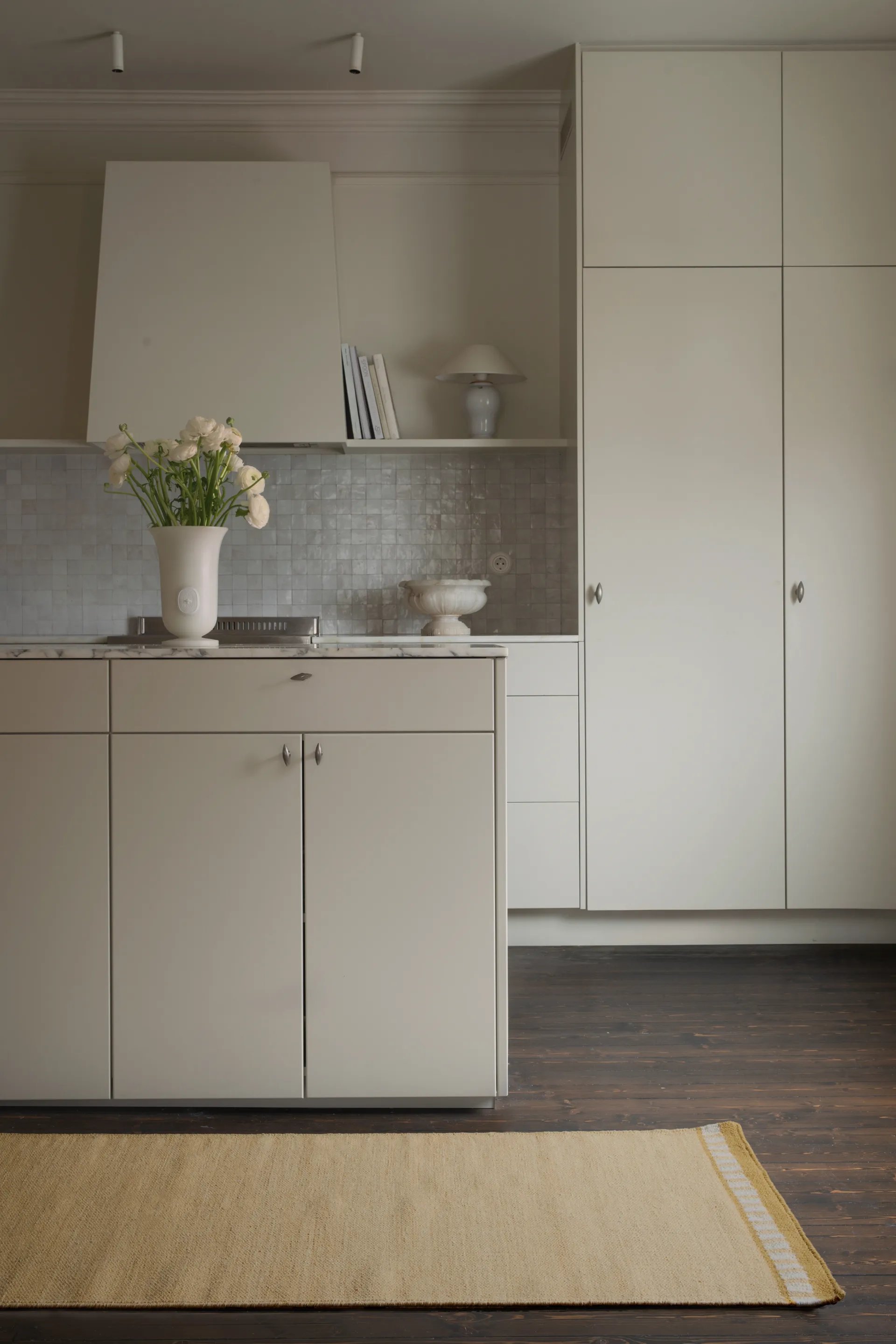 Röllakan Solid ullmatta, Mariegold, 80x300 cm Layered