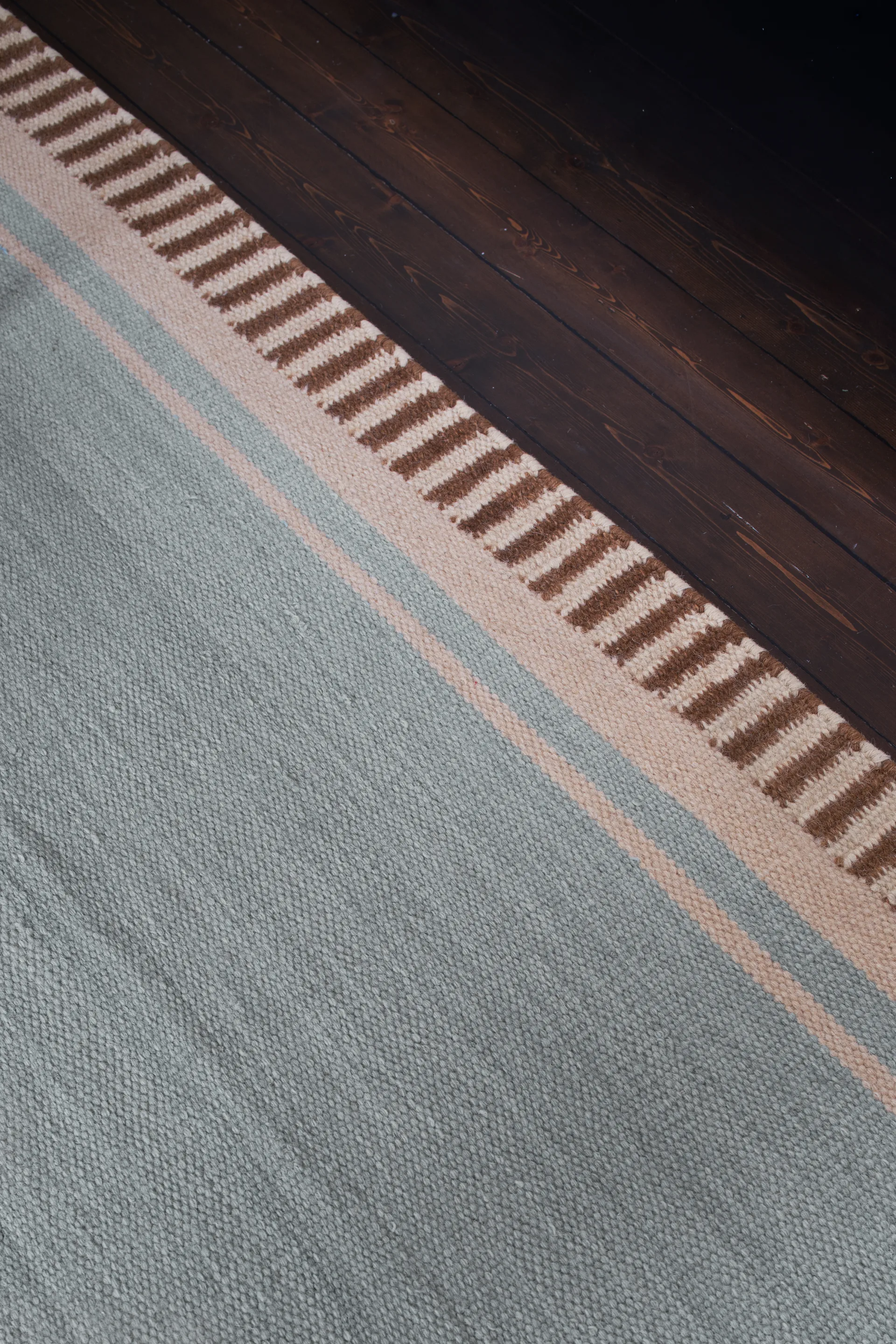 Röllakan Solid ullmatta, Sky blue, 300x400 cm Layered