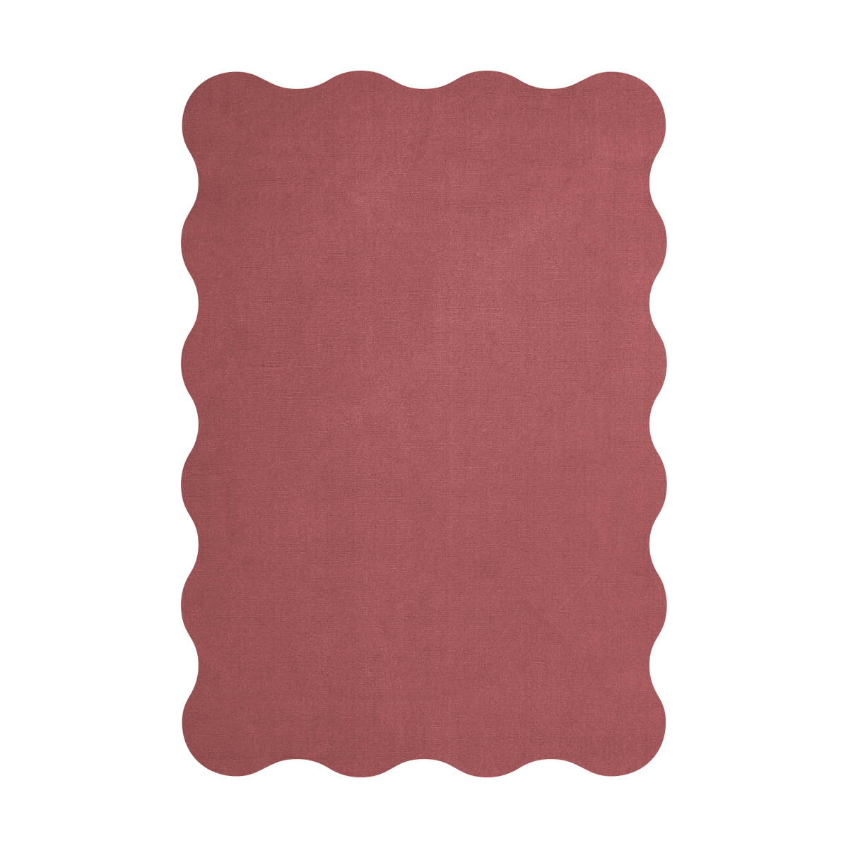 Layered Scallop ullmatta 200x300 cm Rosewood red | Skandinavisk Design | Lugg- & Ryamattor | Röd