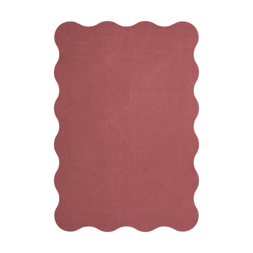 Scallop ullmatta 250x350 cm - Rosewood red - Layered