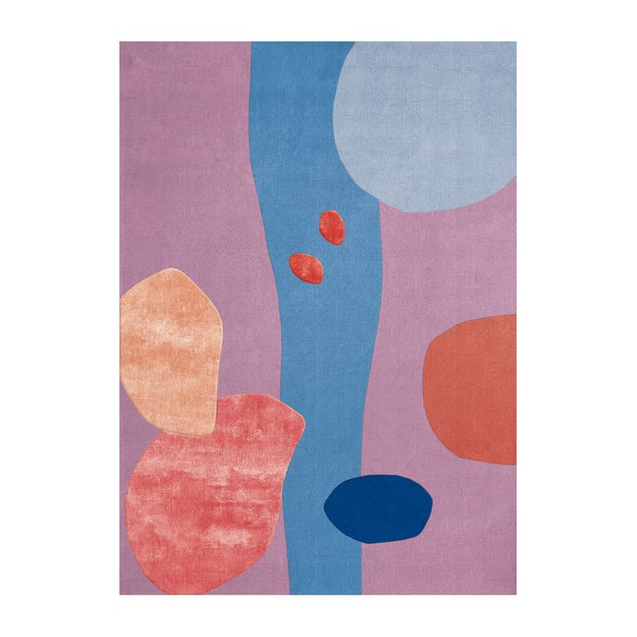 Secret Garden ullmatta - Pink, blue, 160x230 cm - Layered