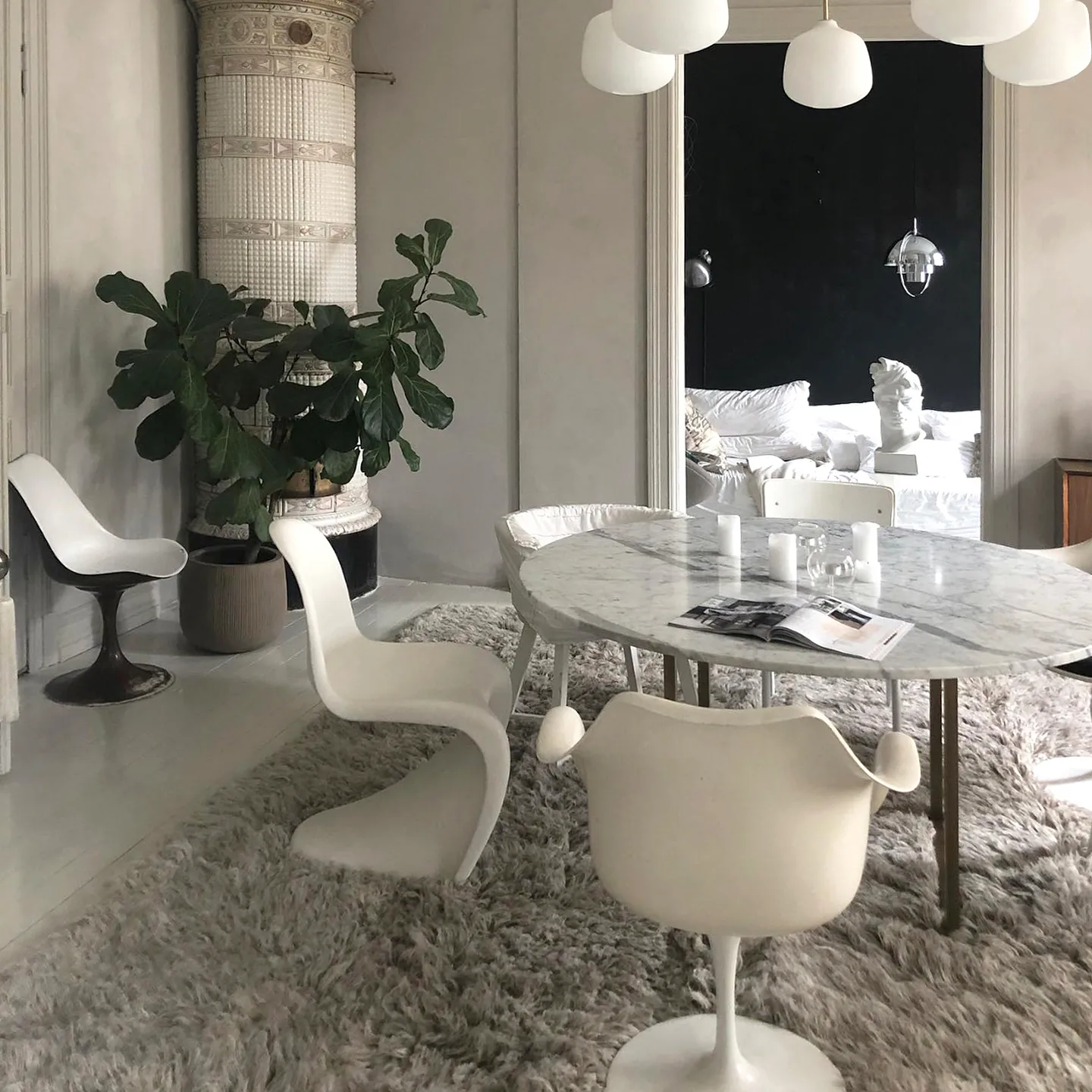 Shaggy matta 180x270 cm, Mocha melange Layered