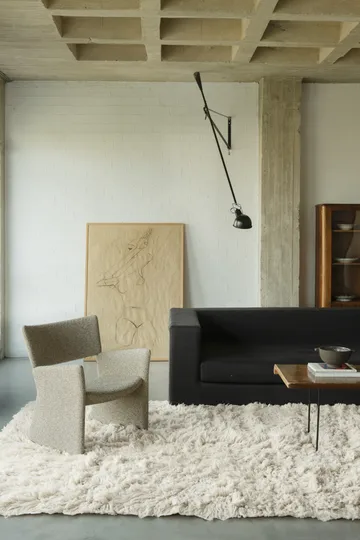 Shaggy matta 300x400 cm - Bone White - Layered