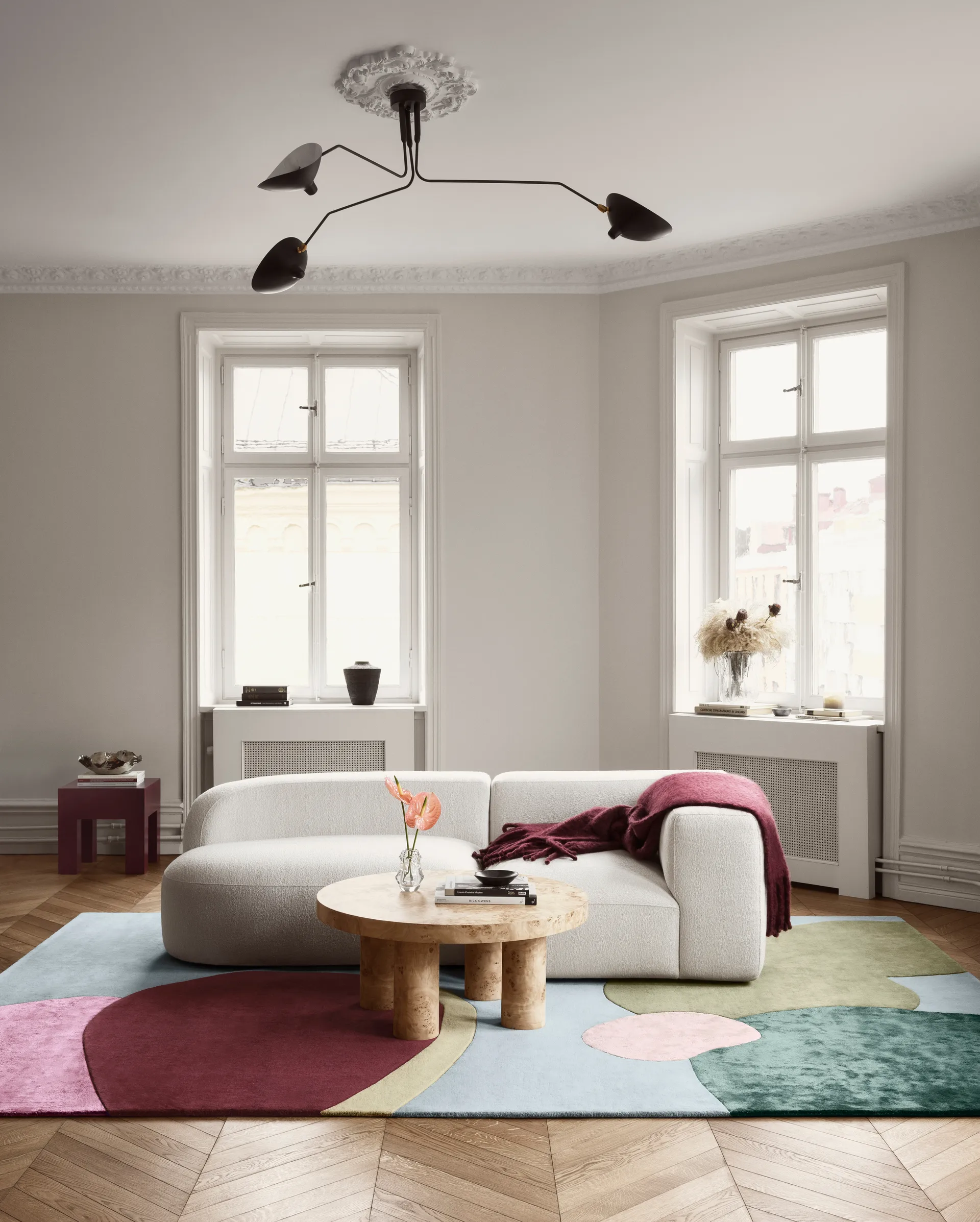 Sleeping Flower ullmatta, 200x300 cm Layered