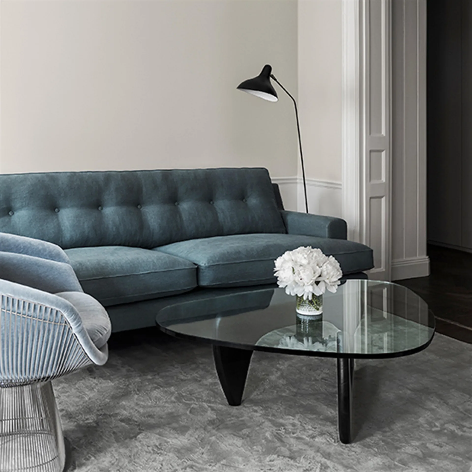 Solid viskos matta, 250x350 cm, elephant gray (grå) Layered