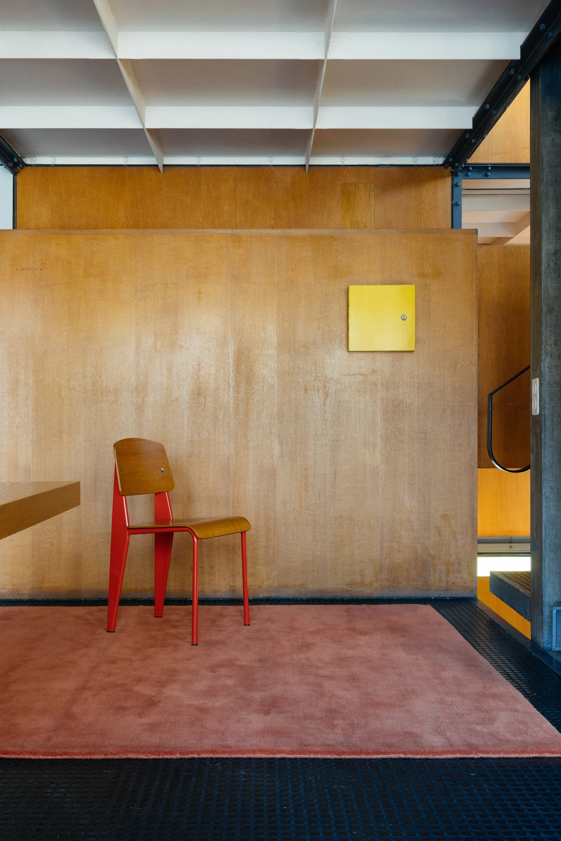 Solid Wool ullmatta, Red ochre, 180x270 cm Layered