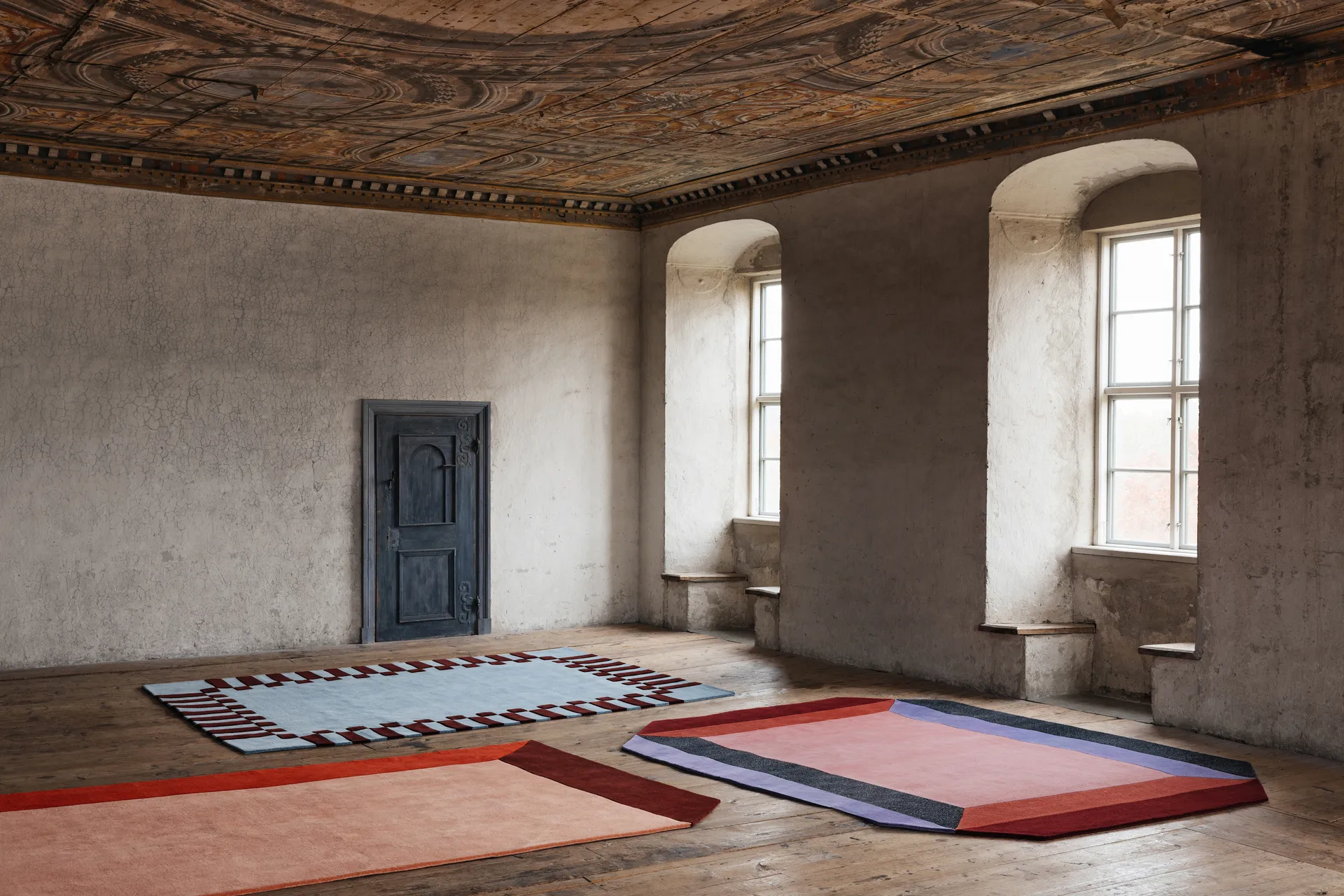 Teklan box ullmatta, Corals, 250x350 cm Layered