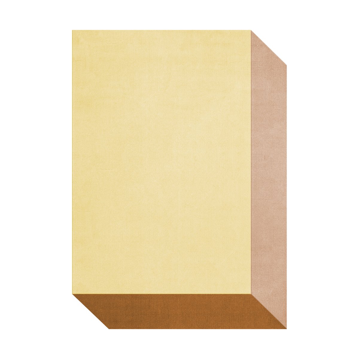 Layered Teklan box ullmatta Yellows, 180x270 cm | Skandinavisk Design | Lugg- & Ryamattor | Gul