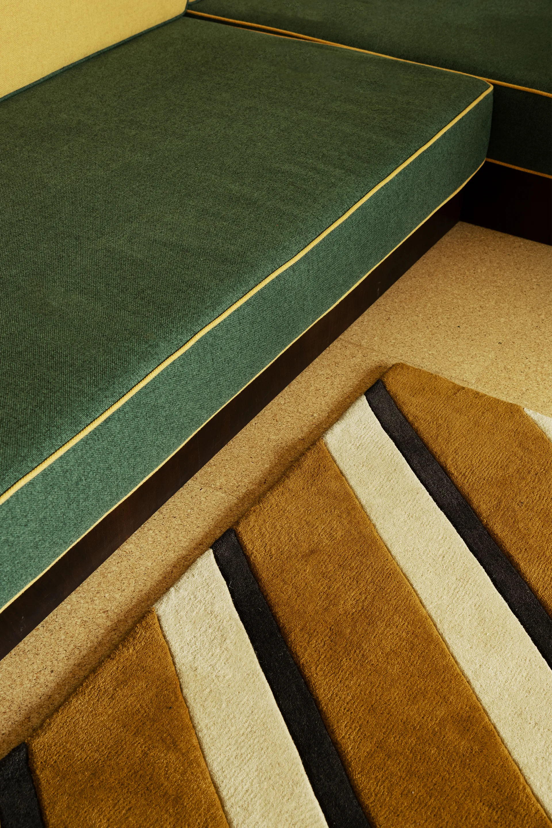 Teklan Diagonal ullmatta, Sand, 200x300 cm Layered