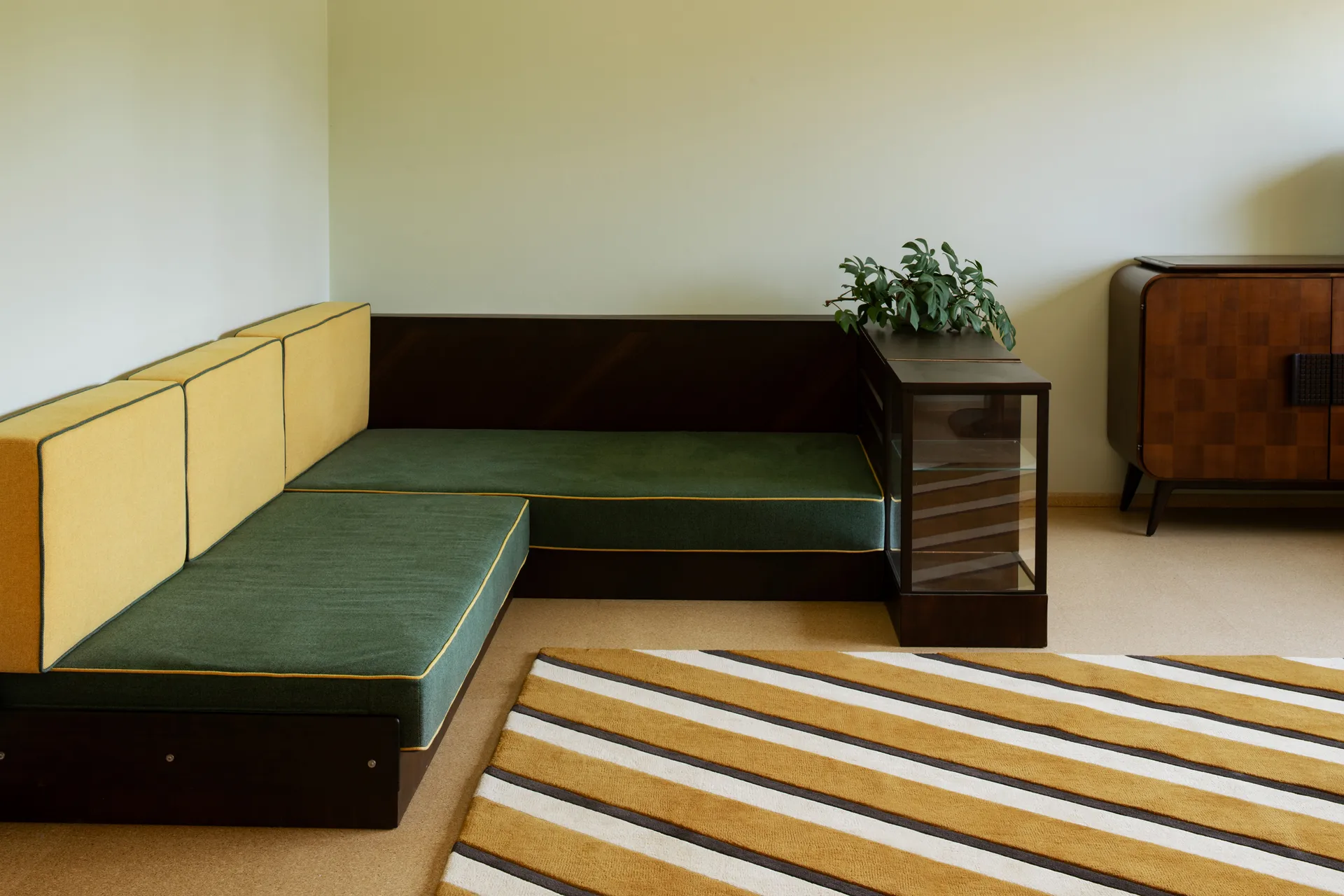 Teklan Diagonal ullmatta, Sand, 200x300 cm Layered