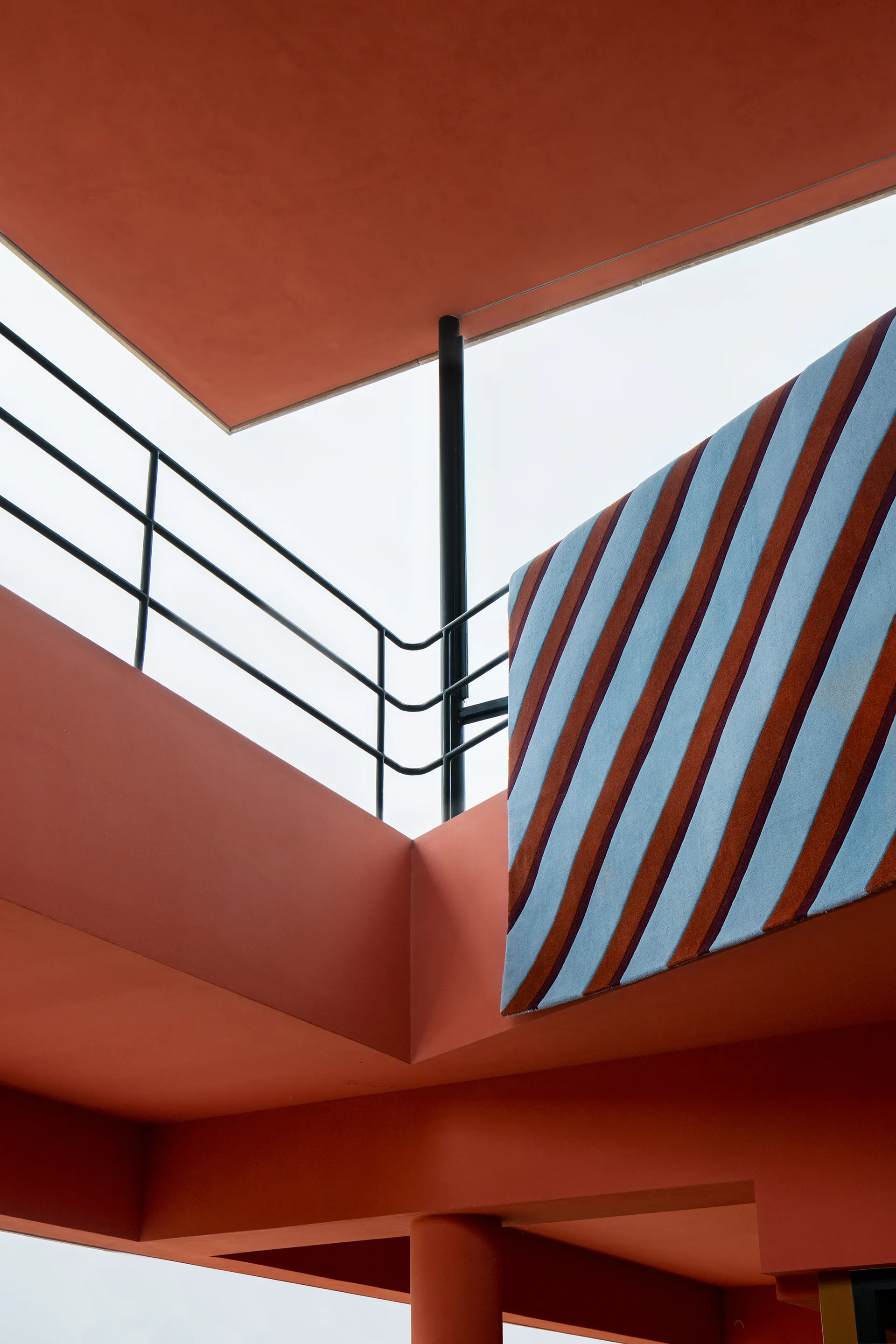 Teklan Diagonal ullmatta, Sky, 180x270 cm Layered