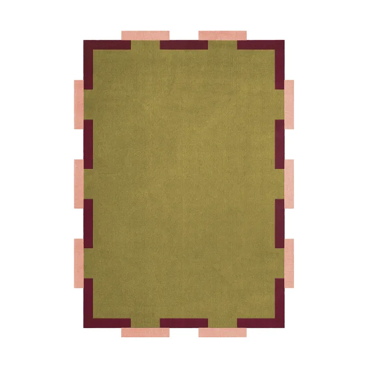 Teklan Fregio ullmatta - Olive blush, 300x400 cm - Layered