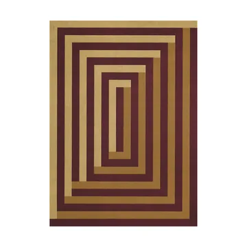 Teklan Labyrinth ullmatta - Mulberry sand, 200x300 cm - Layered