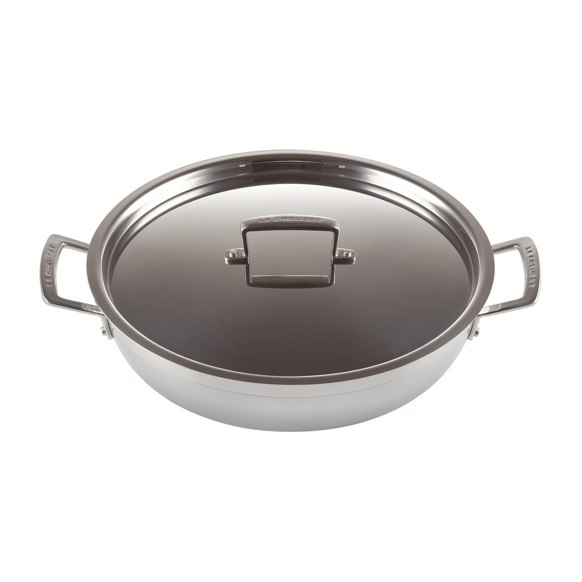 Le Creuset 3-Ply gryta med lock 4,8 l | Skandinavisk Design | Grytor | Silverfärgad