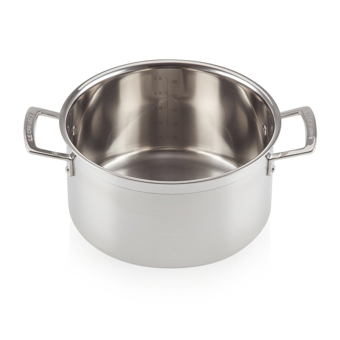 Le Creuset 3-Ply gryta med lock 6 l | Skandinavisk Design | Grytor | Silverfärgad