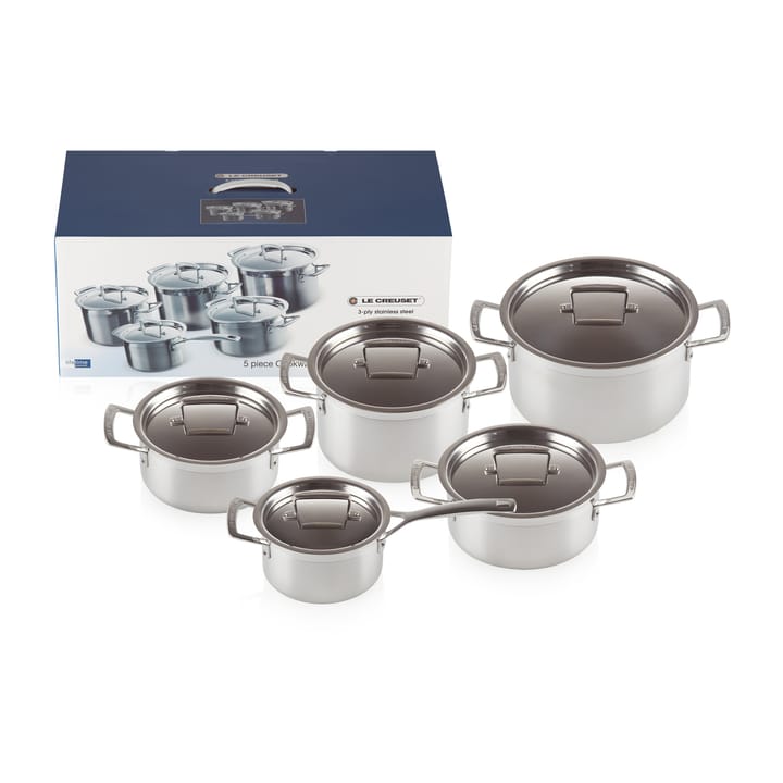 Le Creuset 3-Ply grytset - 5 delar - Le Creuset