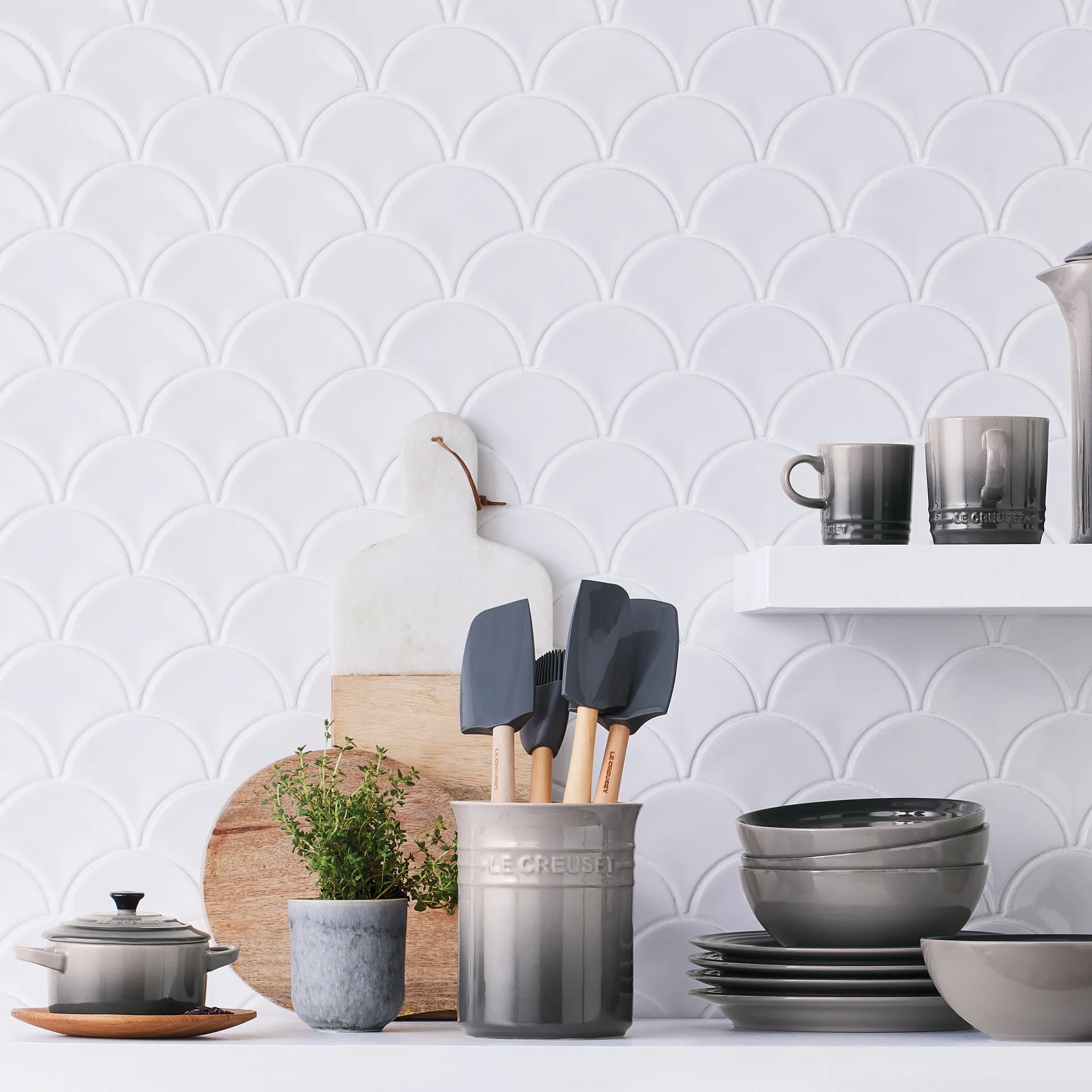 Le Creuset bestick- och redskapsförvaring 1,1 l, Flint Le Creuset