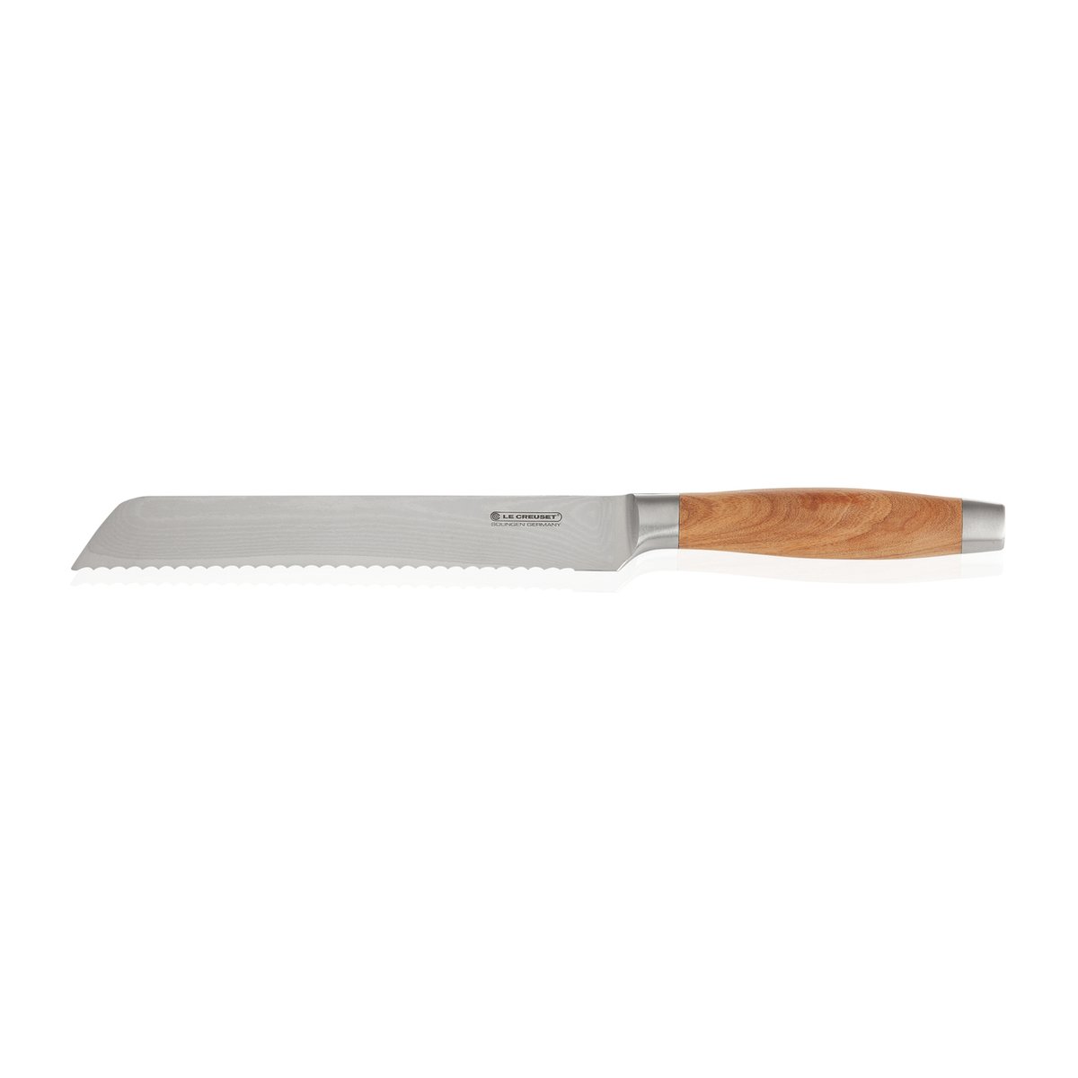 Le Creuset brödkniv med olivträhandtag 20 cm | Skandinavisk Design | Brödknivar | Beige
