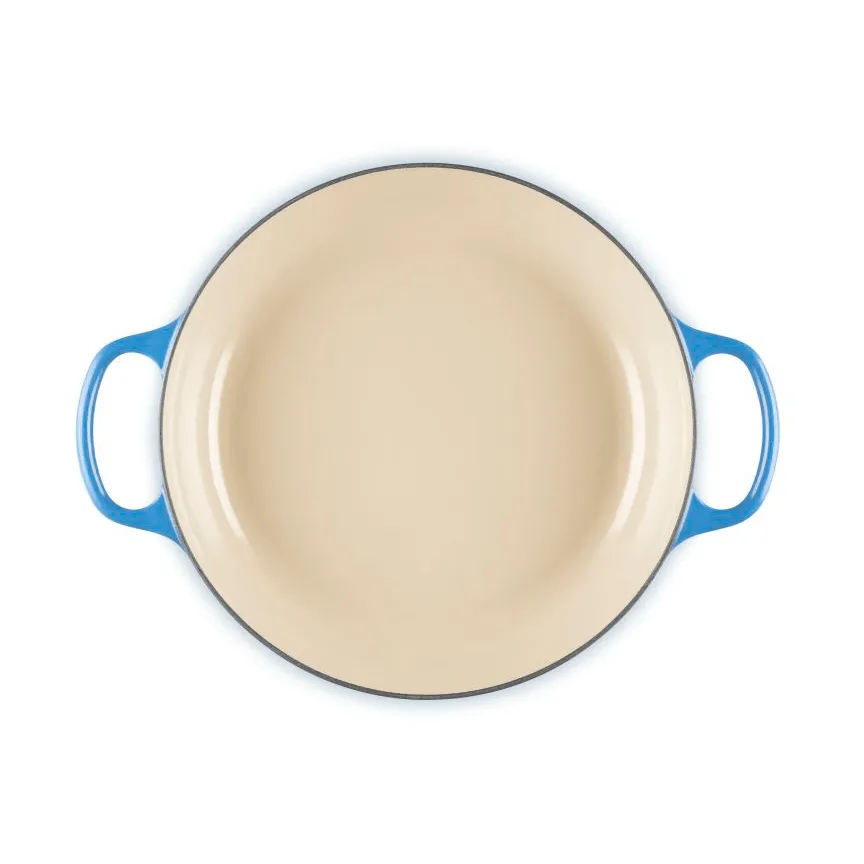 Le Creuset Classic gjutjärn buffétgryta glaslock, Azure, 3,5 L Le Creuset