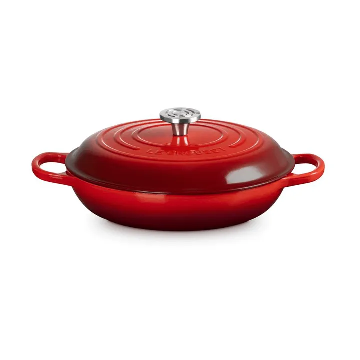 Le Creuset Classic gjutjärn buffétgryta glaslock - Cerise, 3,5 L - Le Creuset