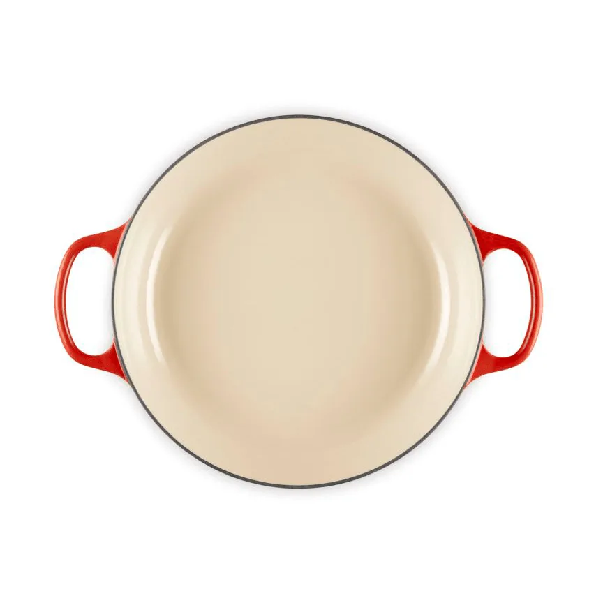 Le Creuset Classic gjutjärn buffétgryta glaslock, Cerise, 3,5 L Le Creuset