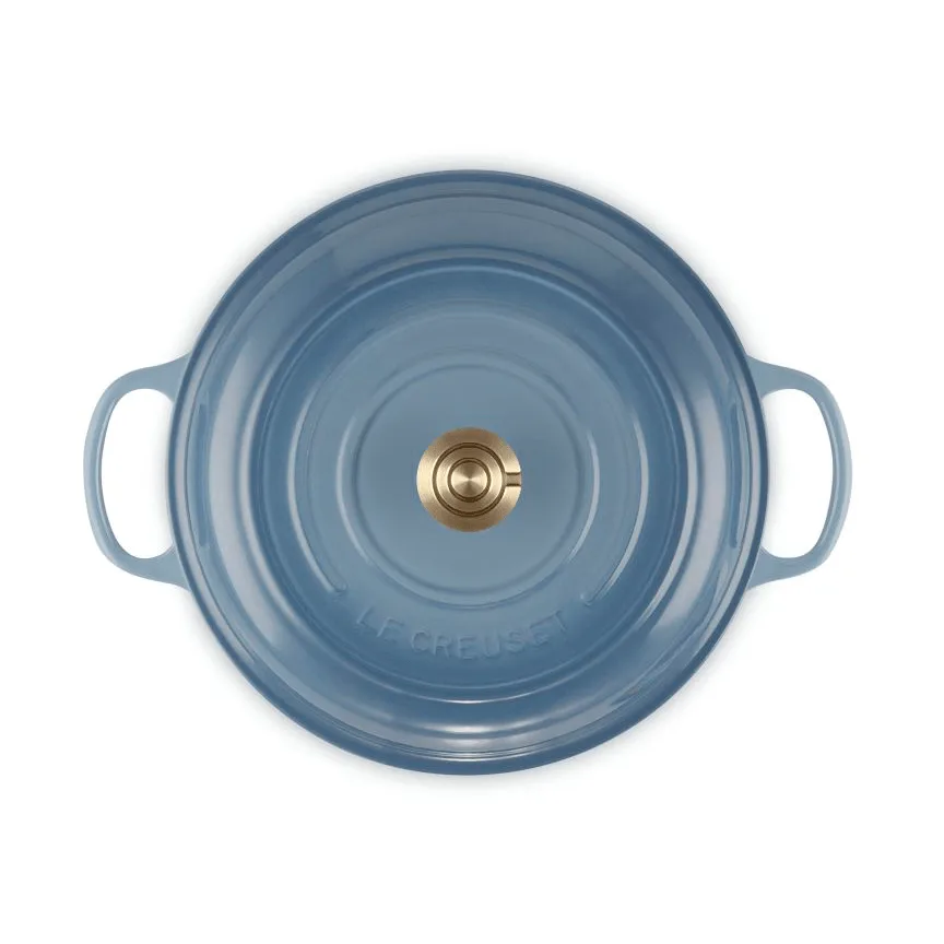 Le Creuset Classic gjutjärn buffétgryta glaslock, Chambray, 3,5 L Le Creuset