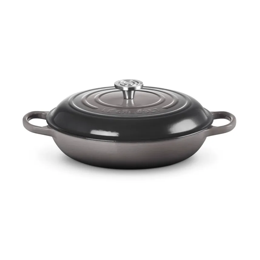 Le Creuset Classic gjutjärn buffétgryta glaslock, Flint, 3,5 L Le Creuset