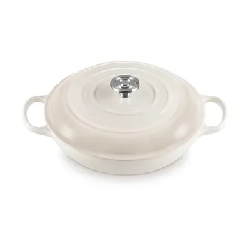 Le Creuset Classic gjutjärn buffétgryta glaslock - Meringue, 3,5 L - Le Creuset