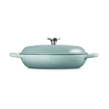 Le Creuset Classic gjutjärn buffétgryta glaslock - Sea Salt, 3,5 L - Le Creuset