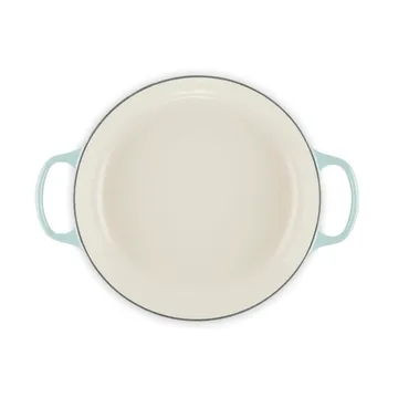 Le Creuset Classic gjutjärn buffétgryta glaslock - Sea Salt, 3,5 L - Le Creuset
