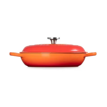 Le Creuset Classic gjutjärn buffétgryta glaslock - Volcanic, 3,5 L - Le Creuset