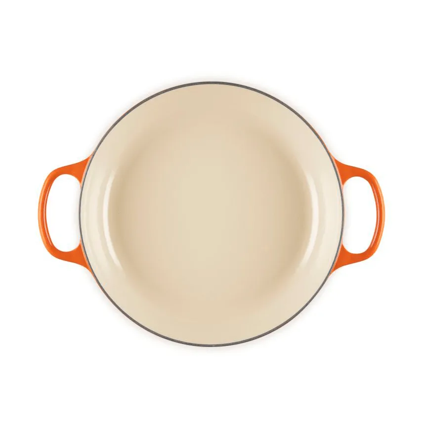 Le Creuset Classic gjutjärn buffétgryta glaslock, Volcanic, 3,5 L Le Creuset