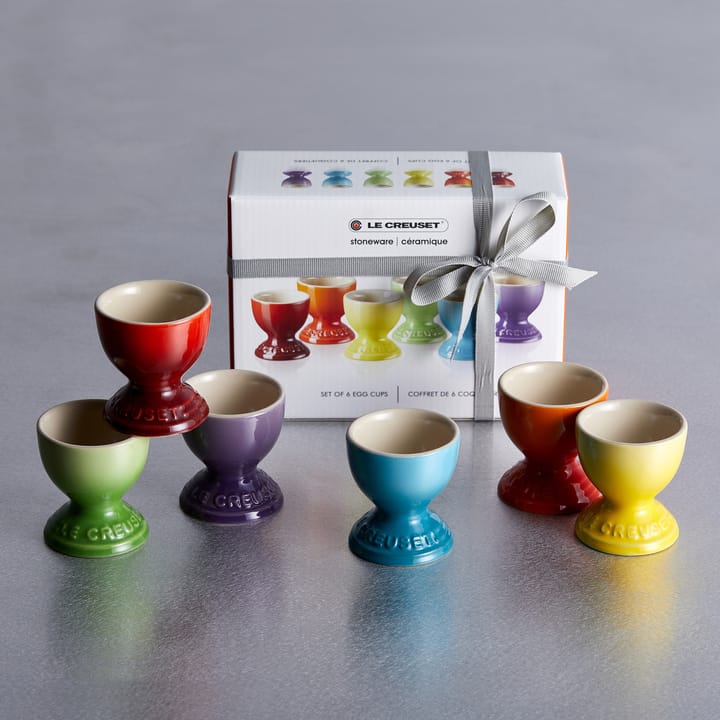 Le Creuset gåvoset äggkopp 6-pack, Rainbow Le Creuset