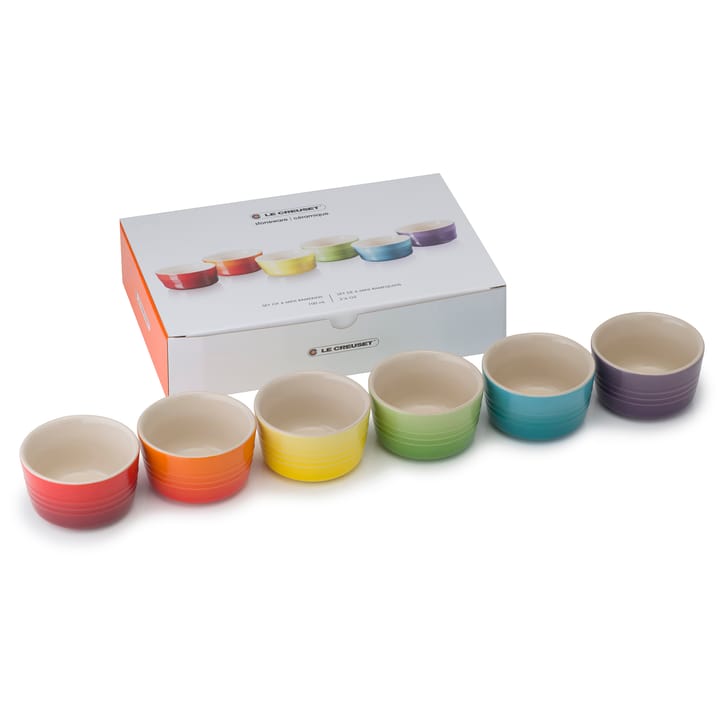 Le Creuset gåvoset mini ramekin 6-pack - Rainbow - Le Creuset