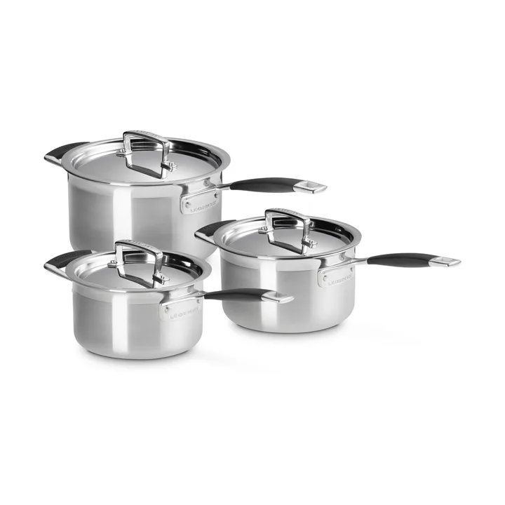 Le Creuset grytset - Rostfritt stål, 3 delar - Le Creuset