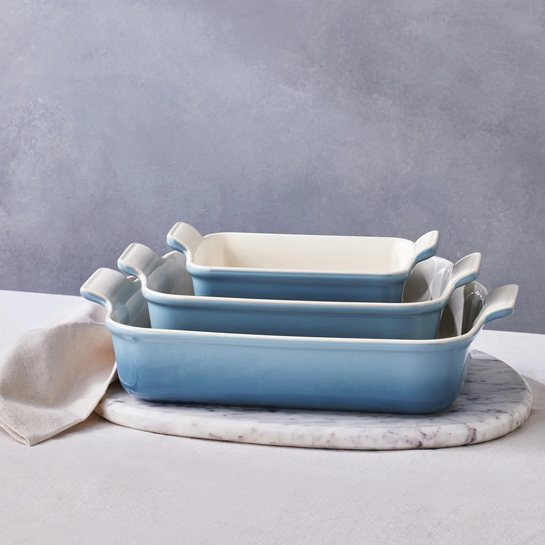 Le Creuset Heritage ugnsform 32 cm, Chambray Le Creuset