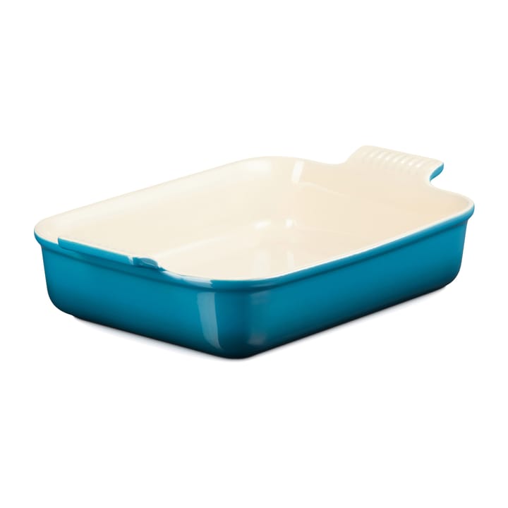 Le Creuset Heritage ugnsform 32 cm - Deep teal - Le Creuset