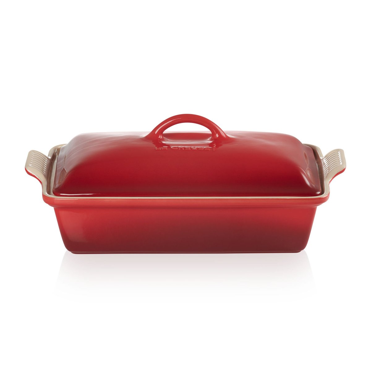 Le Creuset Heritage ugnsform med lock 3.8 l Cerise | Skandinavisk Design | Ugnsformar | Röd