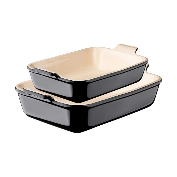 Le Creuset Heritage ugnsformsset 2 delar - Black - Le Creuset