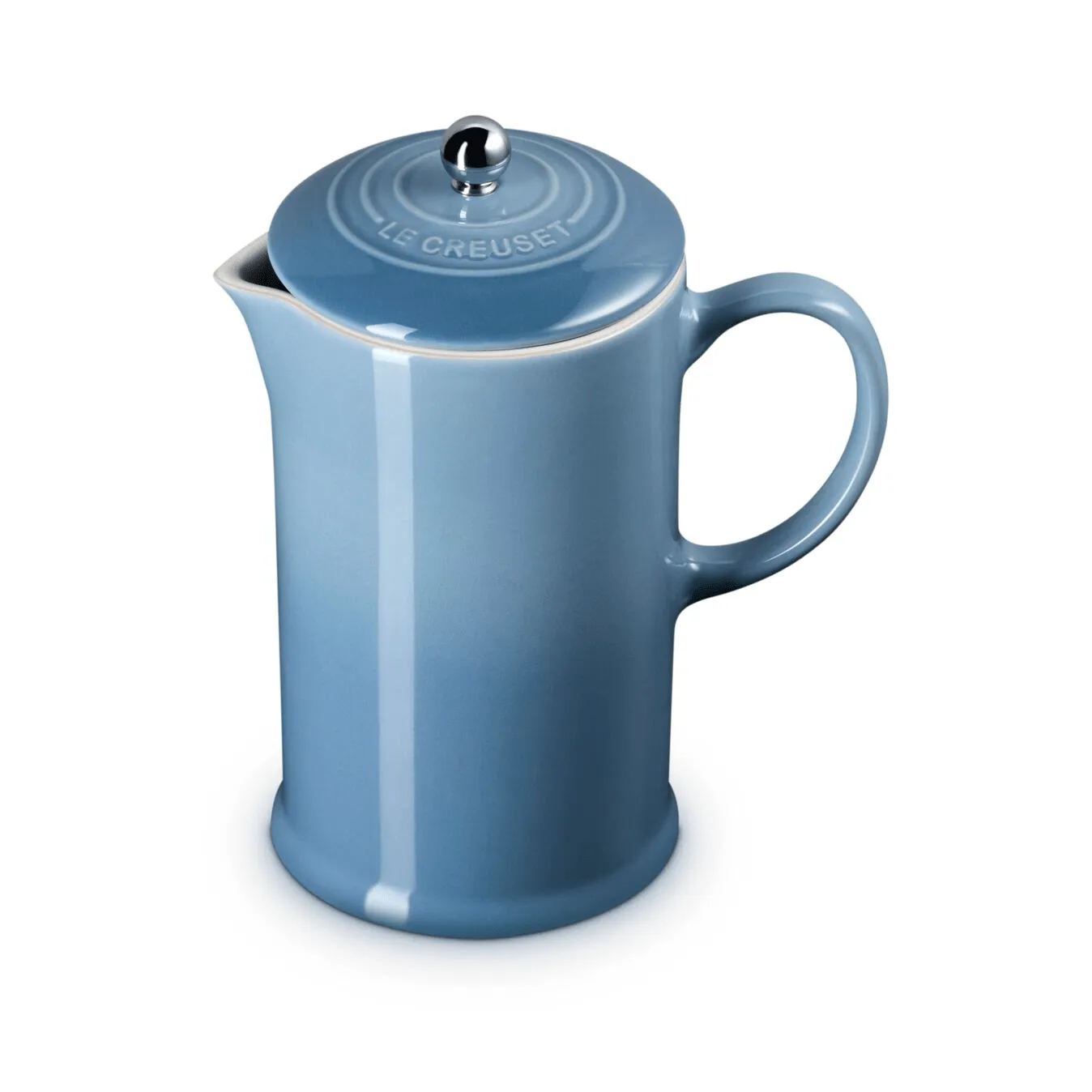 Le Creuset kaffekanna med press, Chambray, 1 L Le Creuset