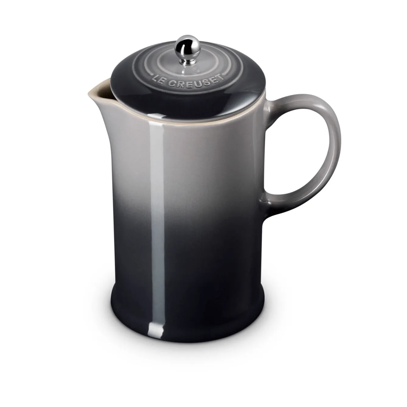 Le Creuset kaffekanna med press, Flint, 1 L Le Creuset