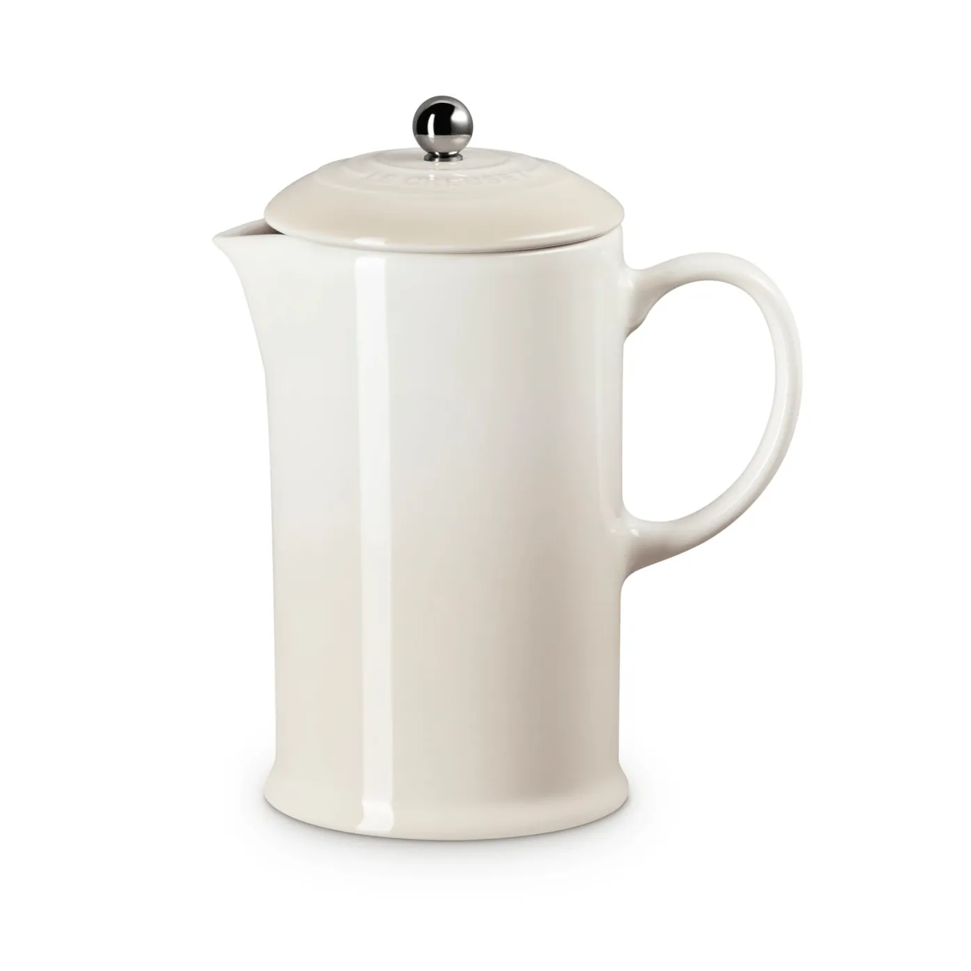 Le Creuset kaffekanna med press, Meringue, 1 L Le Creuset