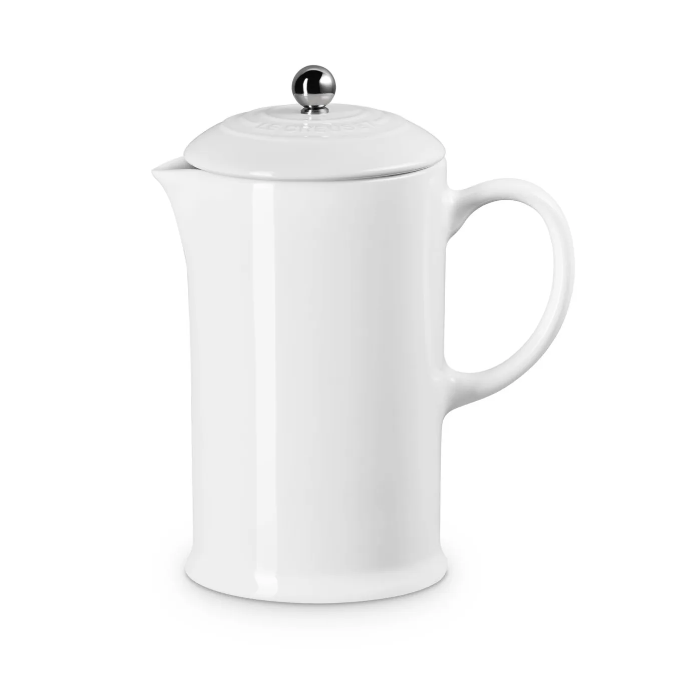 Le Creuset kaffekanna med press, White, 1 L Le Creuset